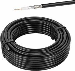 RG 58 Black Coaxial Cable